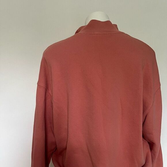 ATM Anthony Thomas Melillo French Terry quarter zip oversized pullover sweatshir - Picture 10 of 11